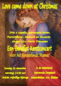 Benefiet Kerstconcert In Blokker (Hoorn) Stemonthulling Zanglessen en koorvorming Maria Tomassen