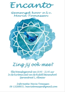 Zing jij dit jaar mee met Encanto? Stemonthulling Zanglessen en koorvorming Maria Tomassen